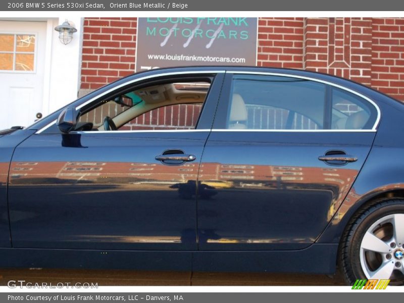 Orient Blue Metallic / Beige 2006 BMW 5 Series 530xi Sedan