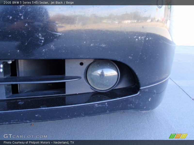 Jet Black / Beige 2005 BMW 5 Series 545i Sedan