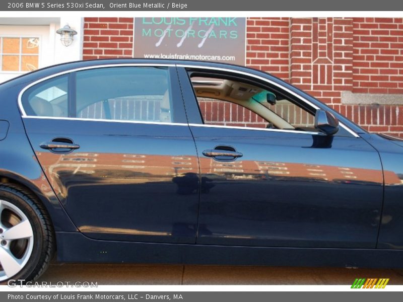 Orient Blue Metallic / Beige 2006 BMW 5 Series 530xi Sedan