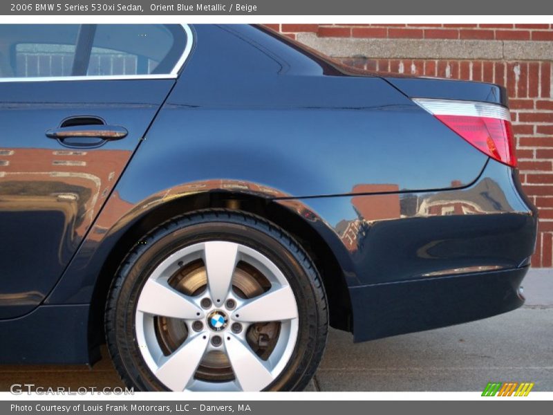 Orient Blue Metallic / Beige 2006 BMW 5 Series 530xi Sedan