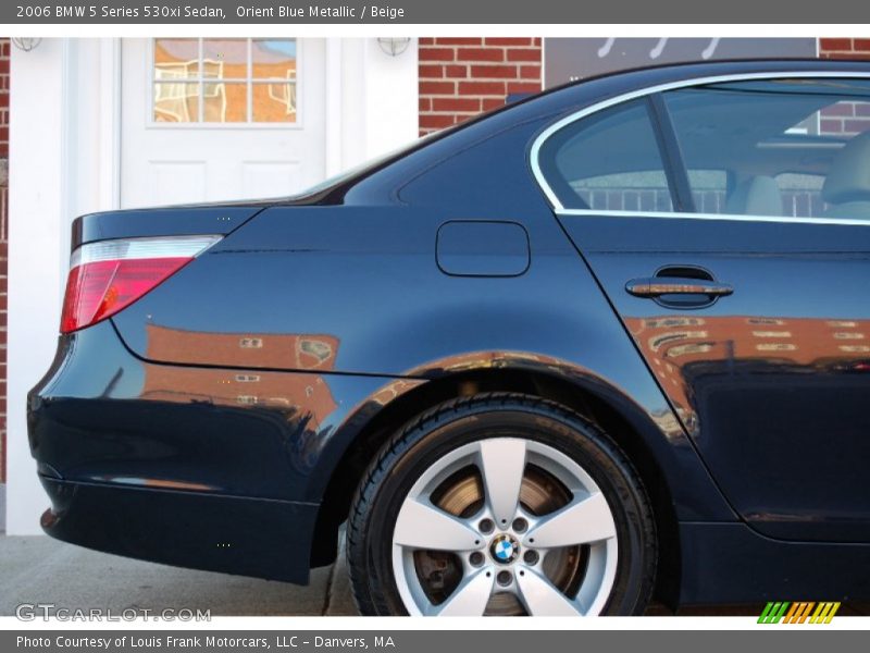 Orient Blue Metallic / Beige 2006 BMW 5 Series 530xi Sedan