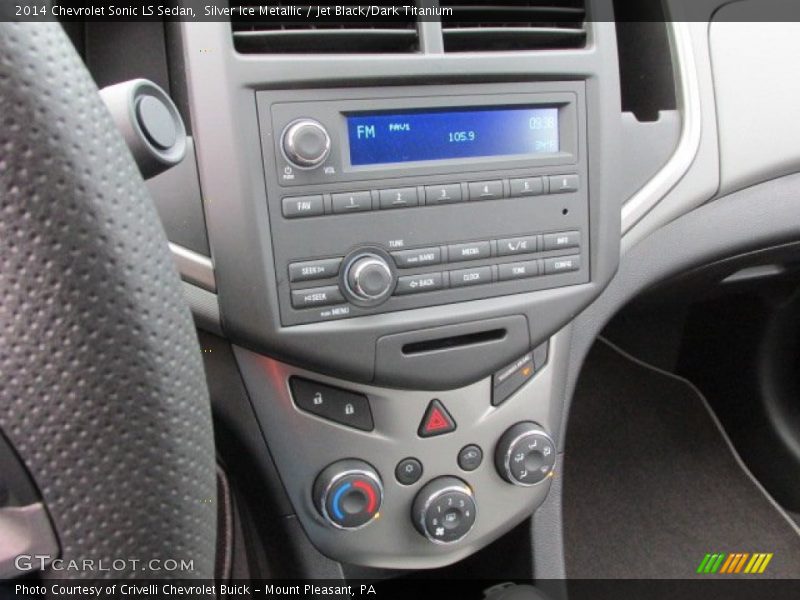 Silver Ice Metallic / Jet Black/Dark Titanium 2014 Chevrolet Sonic LS Sedan