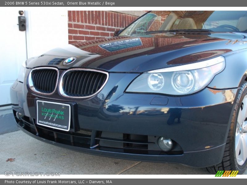 Orient Blue Metallic / Beige 2006 BMW 5 Series 530xi Sedan
