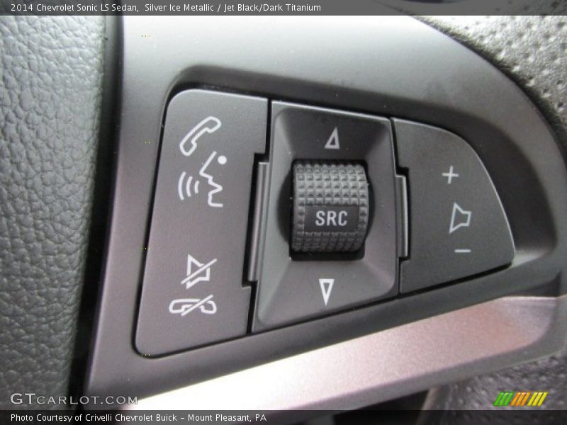 Silver Ice Metallic / Jet Black/Dark Titanium 2014 Chevrolet Sonic LS Sedan