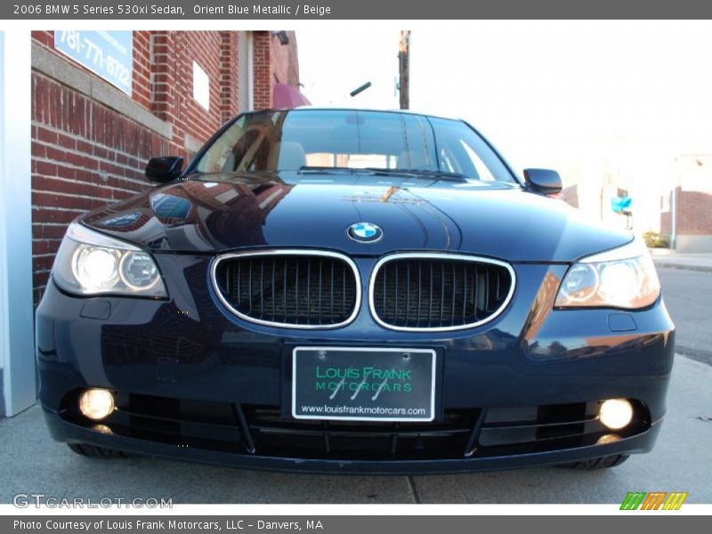 Orient Blue Metallic / Beige 2006 BMW 5 Series 530xi Sedan