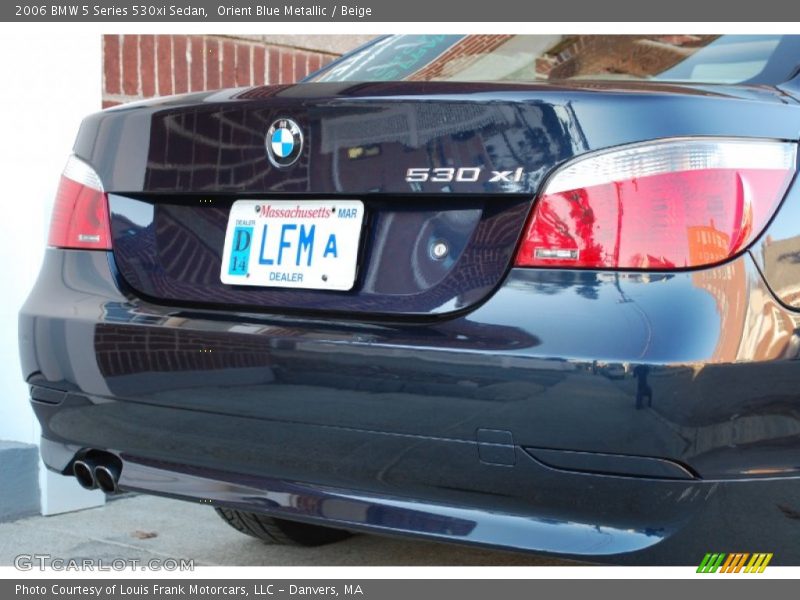 Orient Blue Metallic / Beige 2006 BMW 5 Series 530xi Sedan