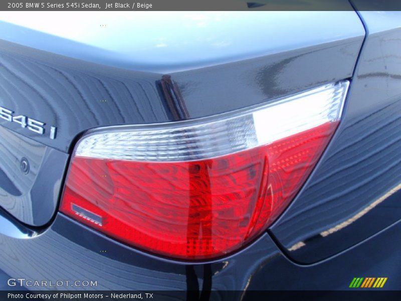 Jet Black / Beige 2005 BMW 5 Series 545i Sedan