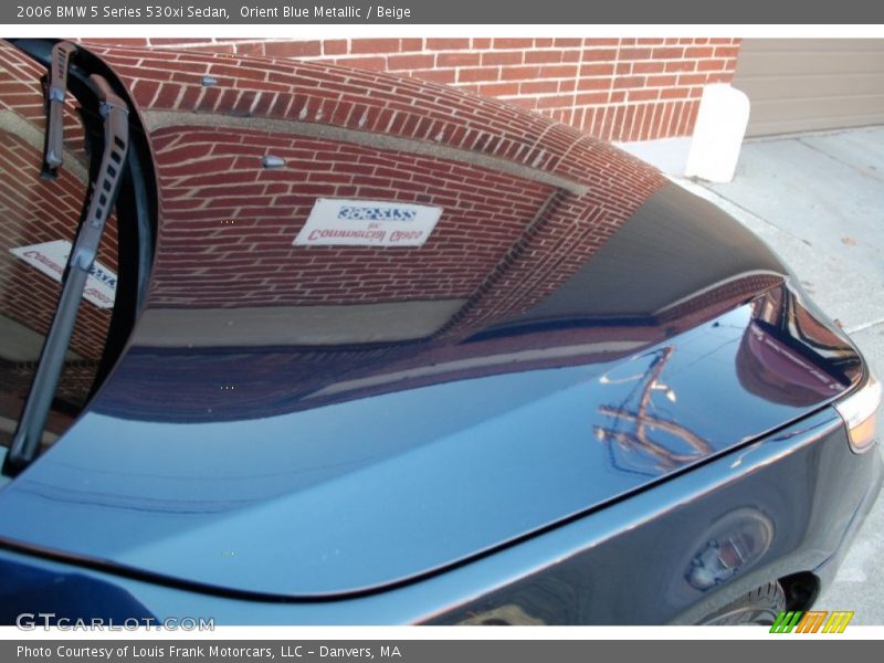 Orient Blue Metallic / Beige 2006 BMW 5 Series 530xi Sedan