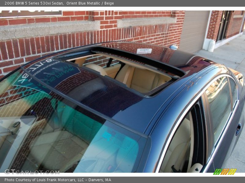 Orient Blue Metallic / Beige 2006 BMW 5 Series 530xi Sedan