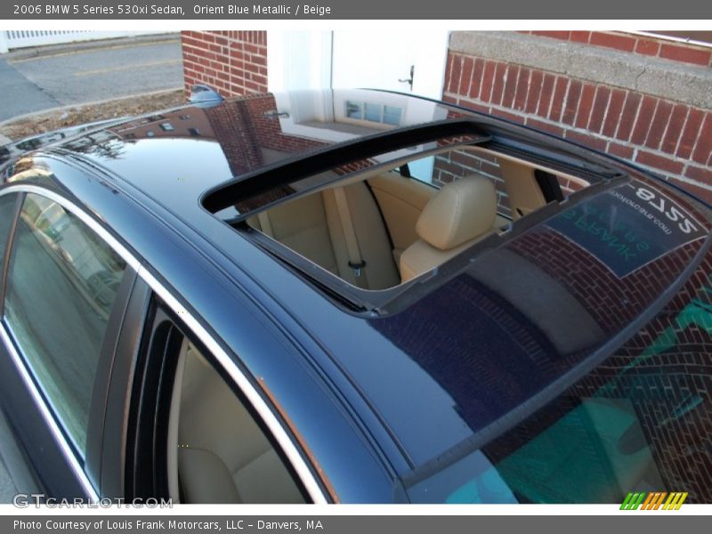 Orient Blue Metallic / Beige 2006 BMW 5 Series 530xi Sedan