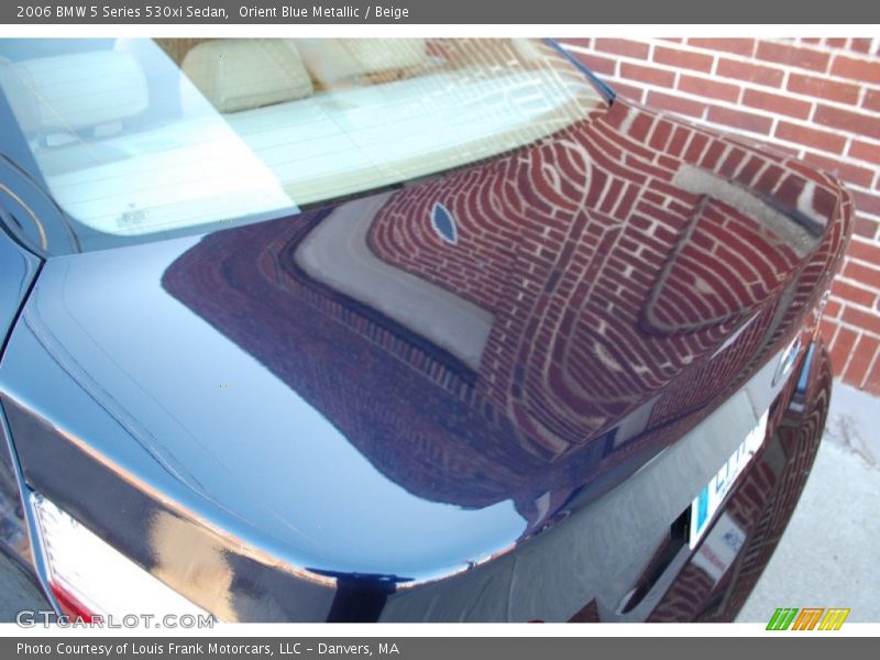 Orient Blue Metallic / Beige 2006 BMW 5 Series 530xi Sedan