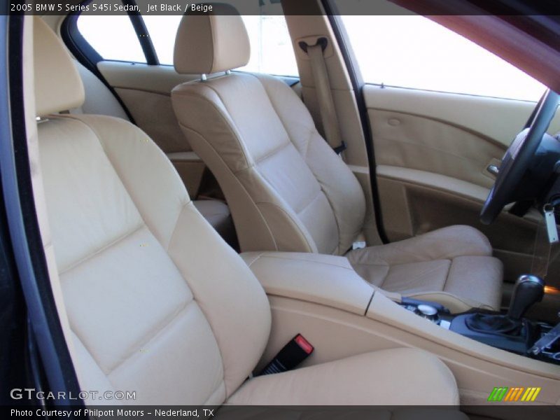 Jet Black / Beige 2005 BMW 5 Series 545i Sedan