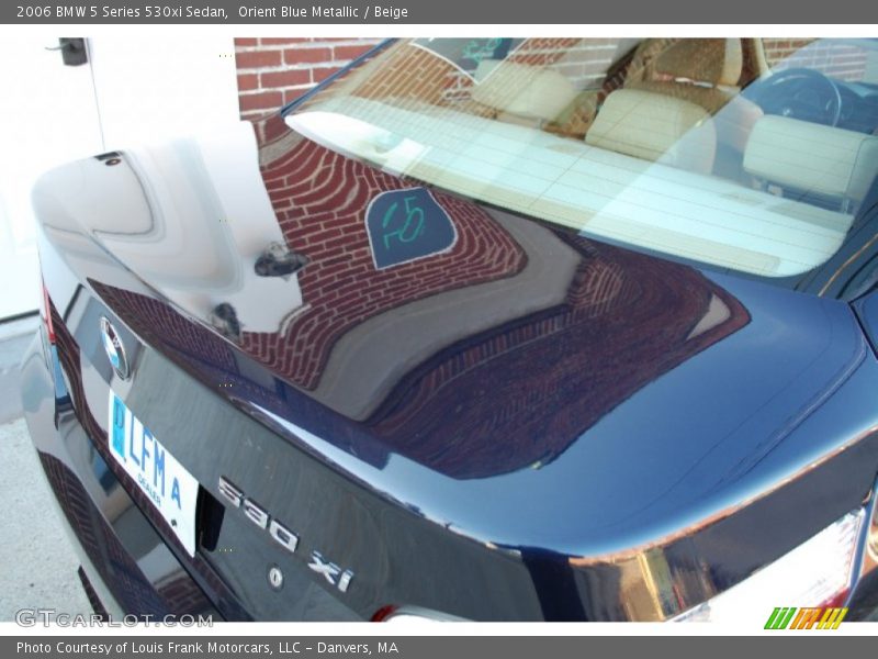 Orient Blue Metallic / Beige 2006 BMW 5 Series 530xi Sedan
