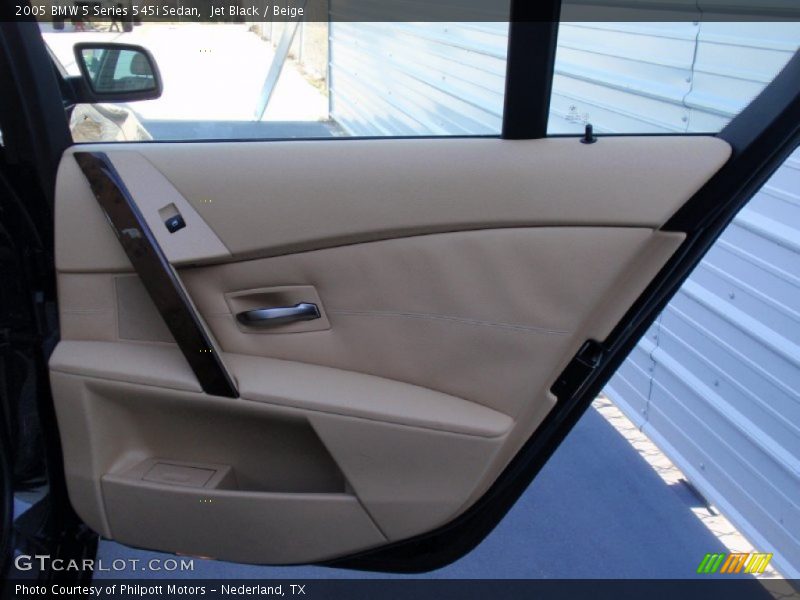 Jet Black / Beige 2005 BMW 5 Series 545i Sedan