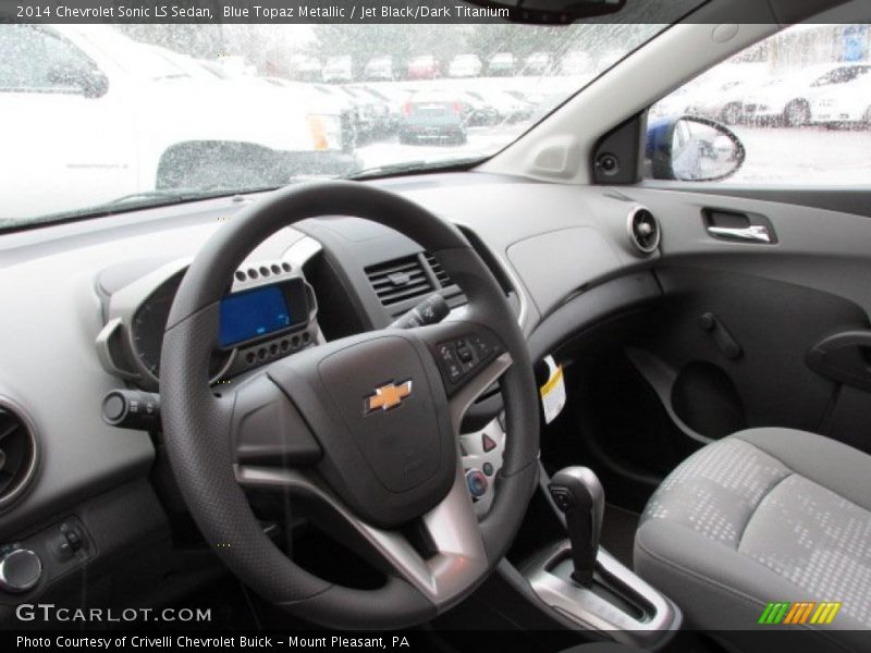Blue Topaz Metallic / Jet Black/Dark Titanium 2014 Chevrolet Sonic LS Sedan