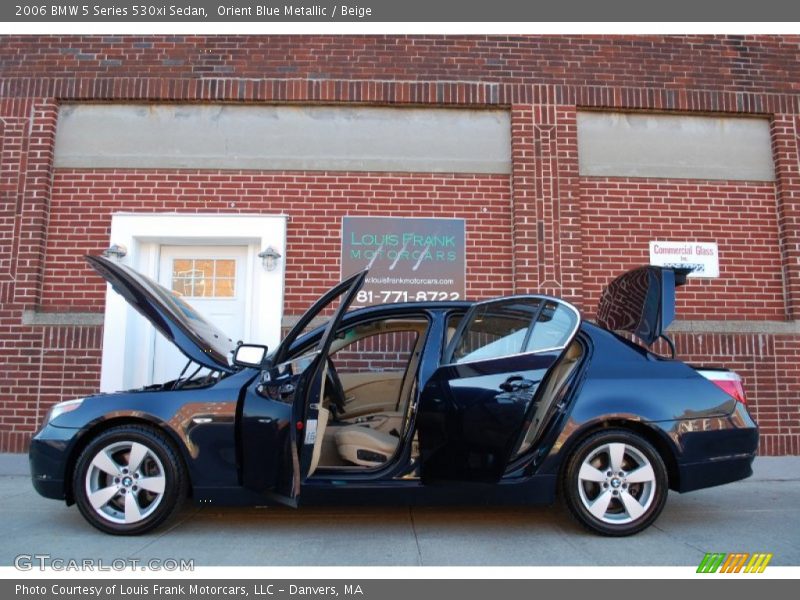 Orient Blue Metallic / Beige 2006 BMW 5 Series 530xi Sedan