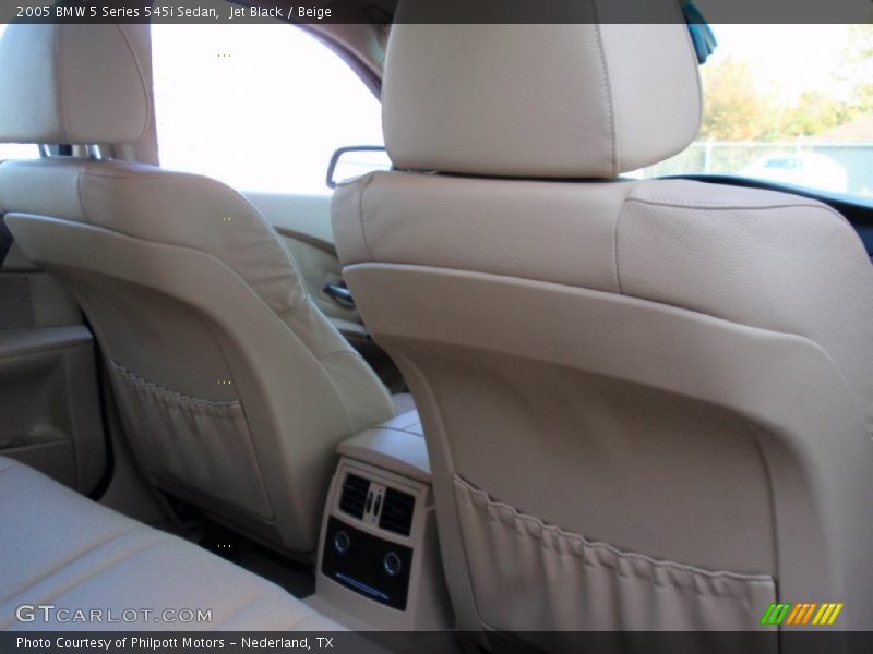 Jet Black / Beige 2005 BMW 5 Series 545i Sedan