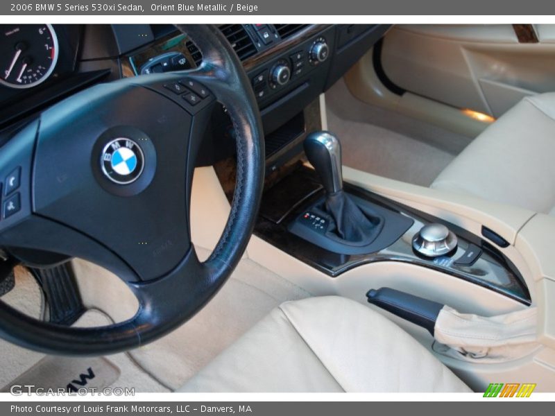 Orient Blue Metallic / Beige 2006 BMW 5 Series 530xi Sedan