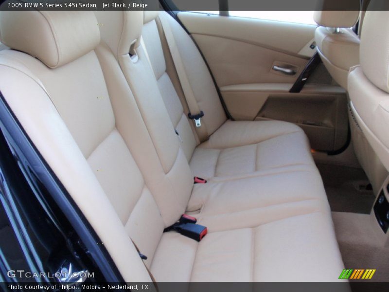 Jet Black / Beige 2005 BMW 5 Series 545i Sedan