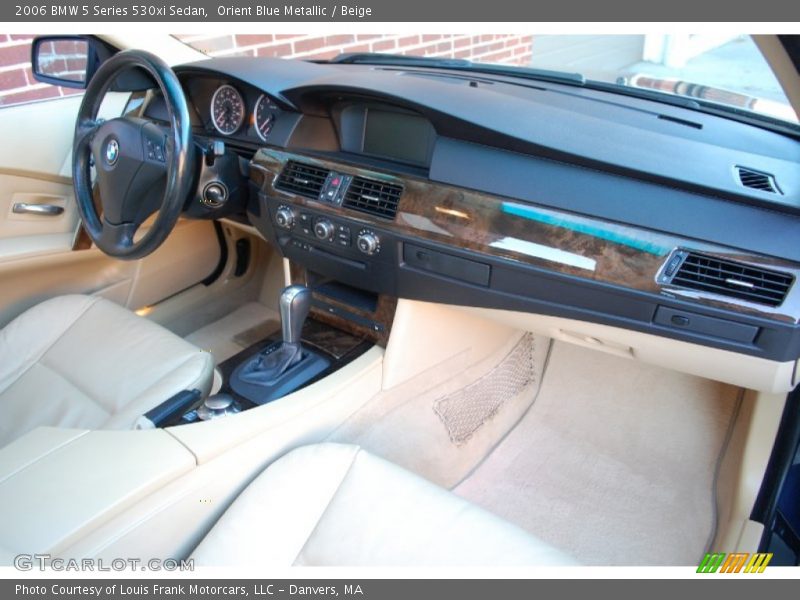 Orient Blue Metallic / Beige 2006 BMW 5 Series 530xi Sedan