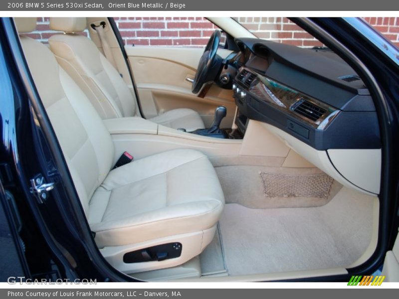 Orient Blue Metallic / Beige 2006 BMW 5 Series 530xi Sedan