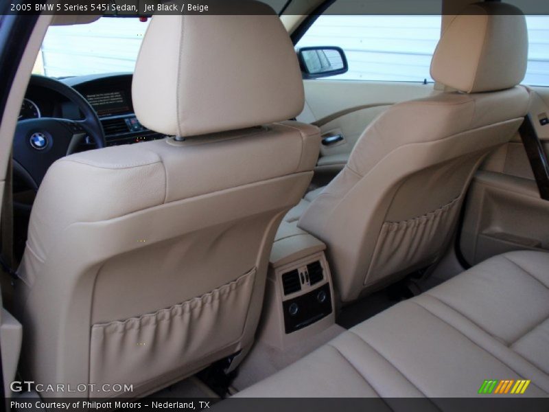 Jet Black / Beige 2005 BMW 5 Series 545i Sedan