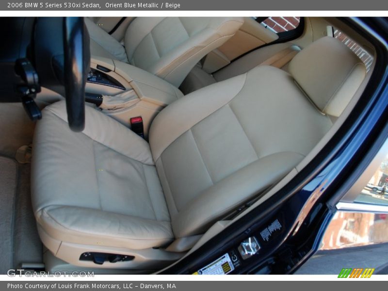 Orient Blue Metallic / Beige 2006 BMW 5 Series 530xi Sedan