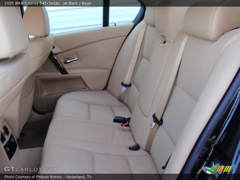 Jet Black / Beige 2005 BMW 5 Series 545i Sedan