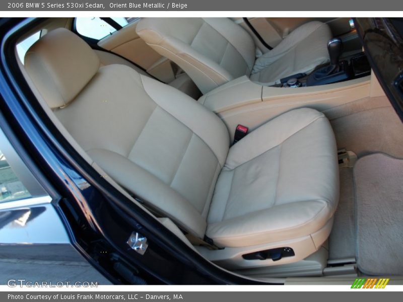 Orient Blue Metallic / Beige 2006 BMW 5 Series 530xi Sedan