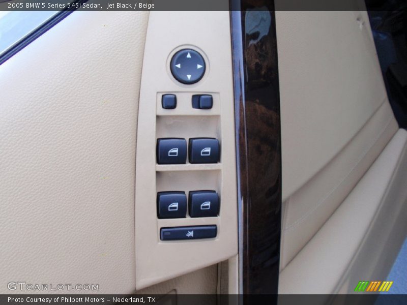 Jet Black / Beige 2005 BMW 5 Series 545i Sedan