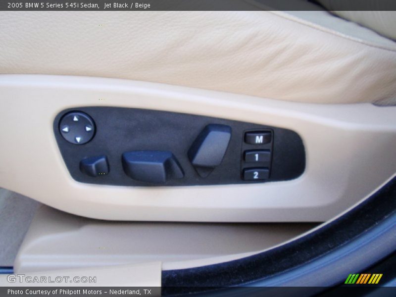 Jet Black / Beige 2005 BMW 5 Series 545i Sedan