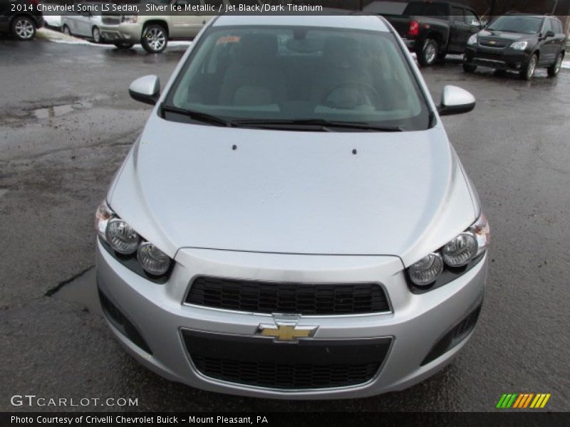 Silver Ice Metallic / Jet Black/Dark Titanium 2014 Chevrolet Sonic LS Sedan