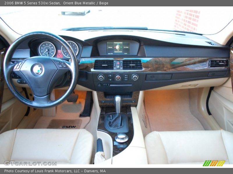 Orient Blue Metallic / Beige 2006 BMW 5 Series 530xi Sedan