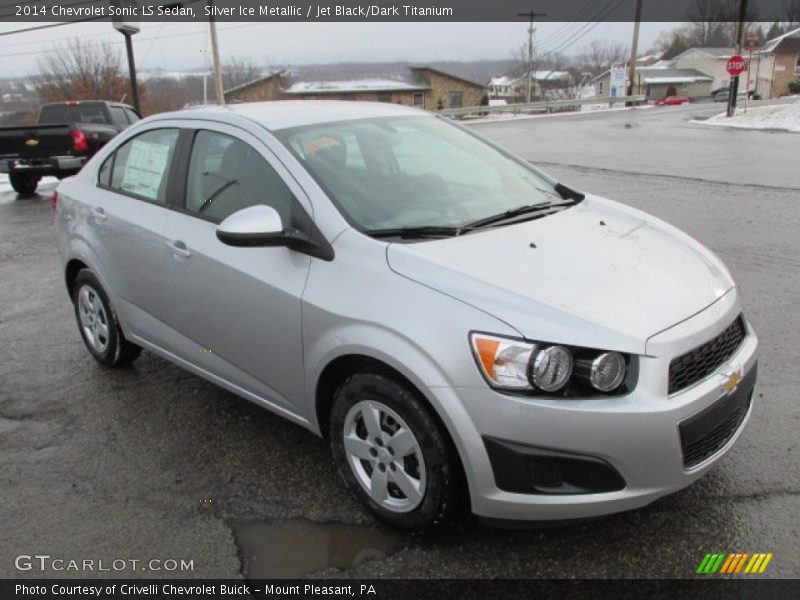 Silver Ice Metallic / Jet Black/Dark Titanium 2014 Chevrolet Sonic LS Sedan
