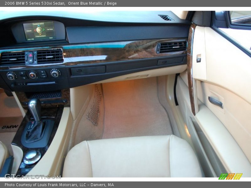 Orient Blue Metallic / Beige 2006 BMW 5 Series 530xi Sedan