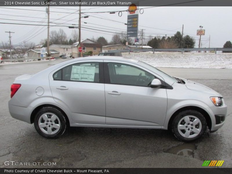 Silver Ice Metallic / Jet Black/Dark Titanium 2014 Chevrolet Sonic LS Sedan