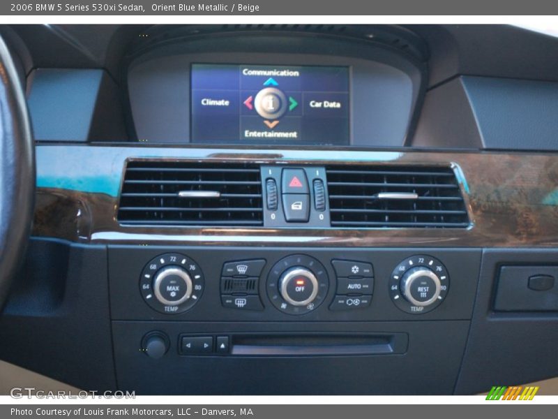 Orient Blue Metallic / Beige 2006 BMW 5 Series 530xi Sedan