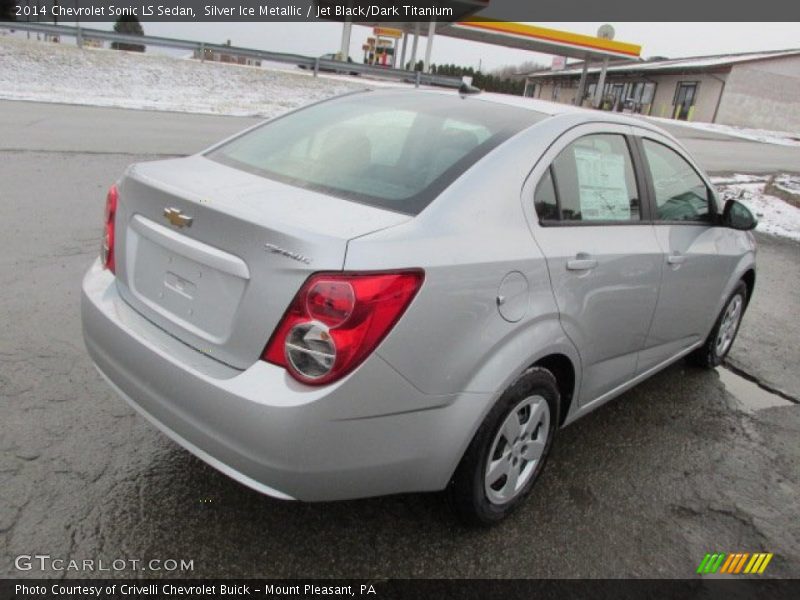 Silver Ice Metallic / Jet Black/Dark Titanium 2014 Chevrolet Sonic LS Sedan