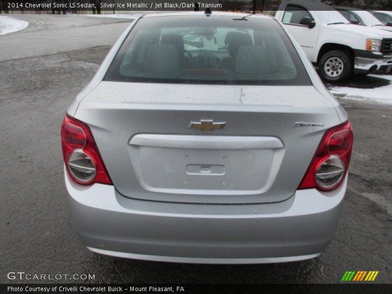 Silver Ice Metallic / Jet Black/Dark Titanium 2014 Chevrolet Sonic LS Sedan