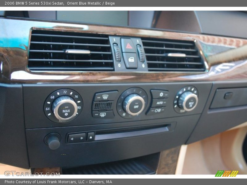 Orient Blue Metallic / Beige 2006 BMW 5 Series 530xi Sedan