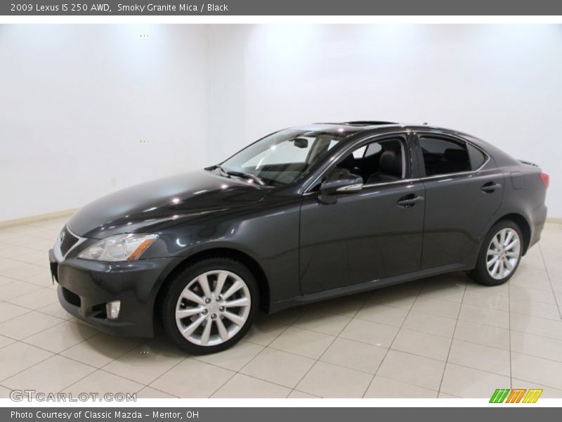 Smoky Granite Mica / Black 2009 Lexus IS 250 AWD