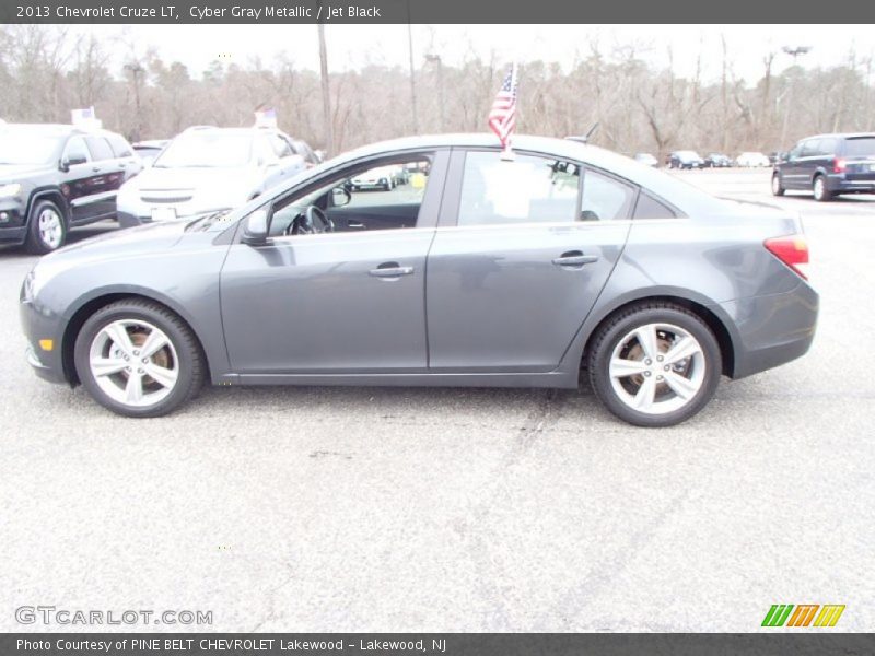 Cyber Gray Metallic / Jet Black 2013 Chevrolet Cruze LT