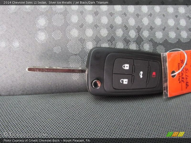Silver Ice Metallic / Jet Black/Dark Titanium 2014 Chevrolet Sonic LS Sedan