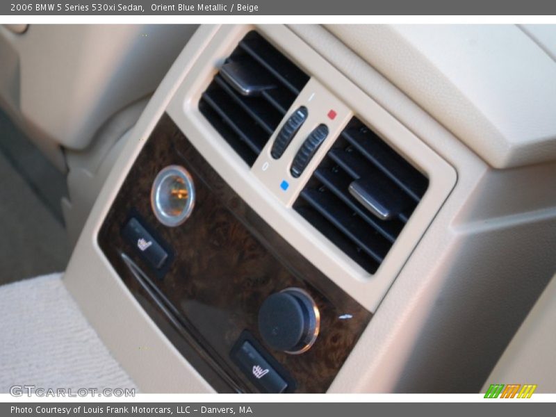 Orient Blue Metallic / Beige 2006 BMW 5 Series 530xi Sedan