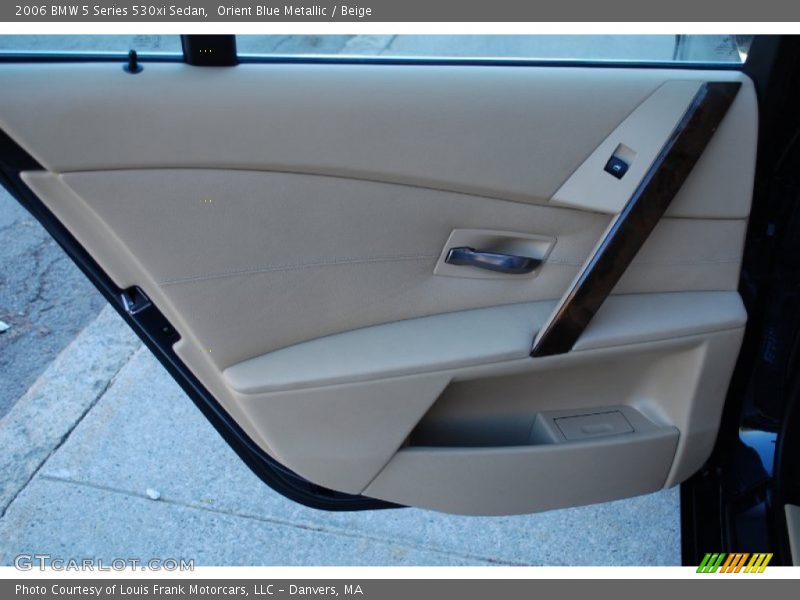 Orient Blue Metallic / Beige 2006 BMW 5 Series 530xi Sedan