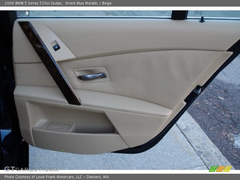 Orient Blue Metallic / Beige 2006 BMW 5 Series 530xi Sedan