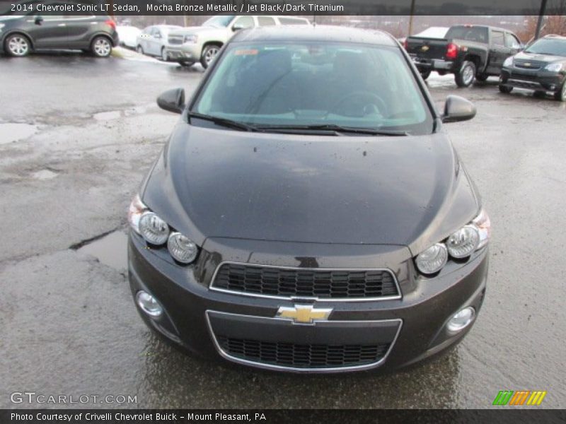 Mocha Bronze Metallic / Jet Black/Dark Titanium 2014 Chevrolet Sonic LT Sedan