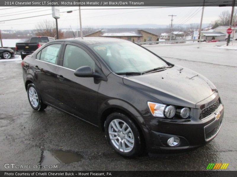 Mocha Bronze Metallic / Jet Black/Dark Titanium 2014 Chevrolet Sonic LT Sedan