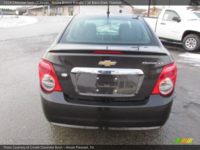 Mocha Bronze Metallic / Jet Black/Dark Titanium 2014 Chevrolet Sonic LT Sedan