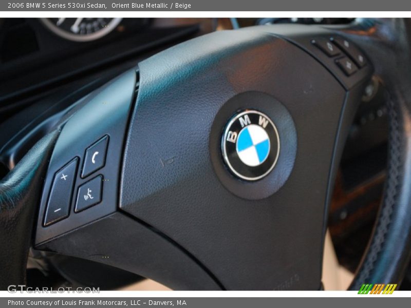 Orient Blue Metallic / Beige 2006 BMW 5 Series 530xi Sedan